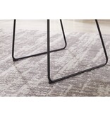 SalesFever Fauteuil met ruguitsparing Bouclé stof wit