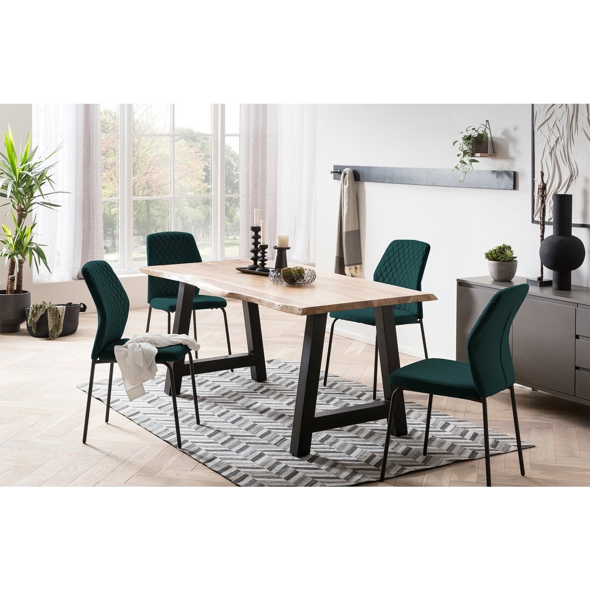 SalesFever Stoelenset van 2 groen