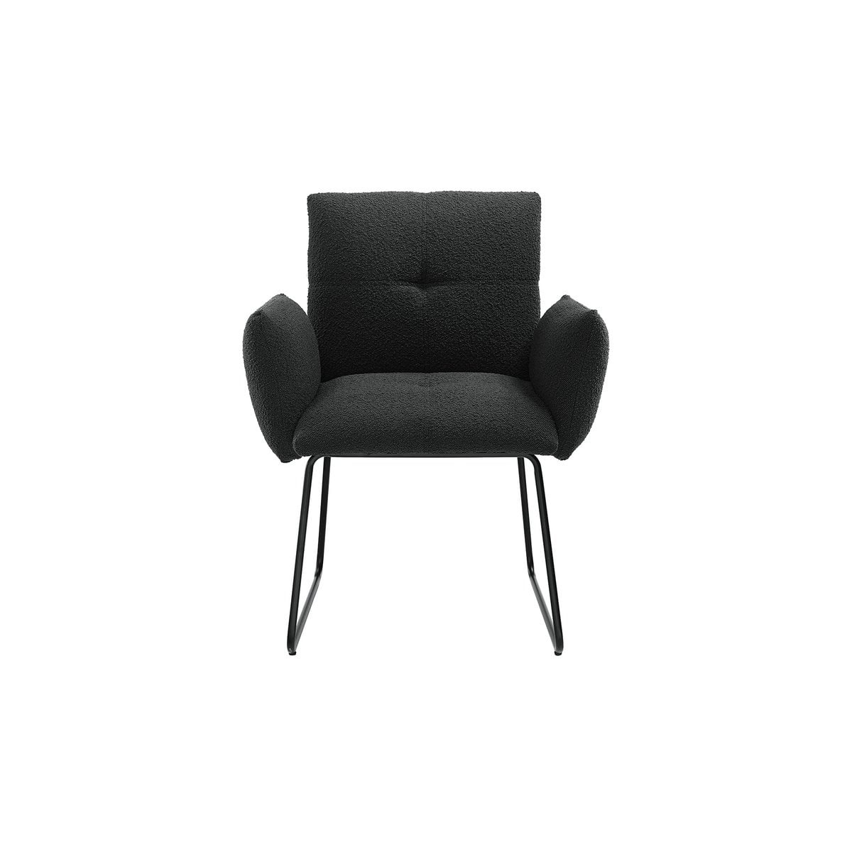 SalesFever Fauteuil Bouclé stof antraciet