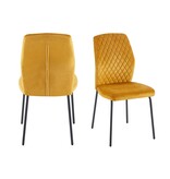 SalesFever Stoelenset van 2 geel