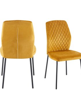SalesFever Stoelenset van 2 geel