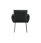 SalesFever Fauteuil Bouclé stof antraciet