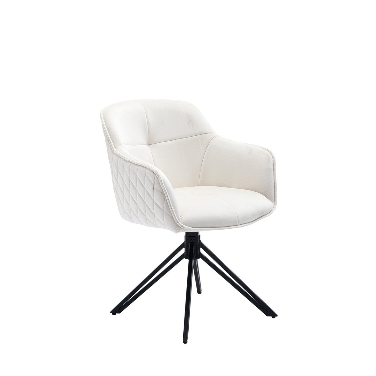 SalesFever Fauteuil met honingraatquilt beige