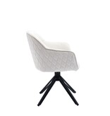 SalesFever Fauteuil met honingraatquilt beige