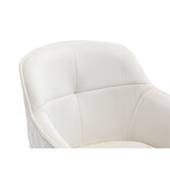 SalesFever Fauteuil met honingraatquilt beige