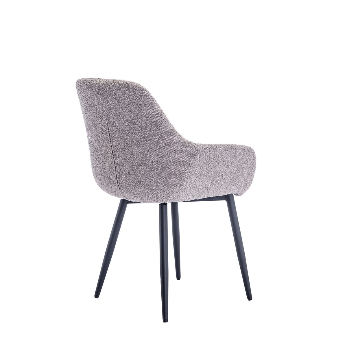 SalesFever Fauteuil Bouclé stof taupe set van 2