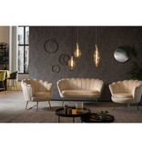 SalesFever Shell fauteuil in beige fluweel