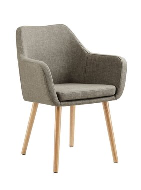 SalesFever Fauteuil in bruine structuurstof