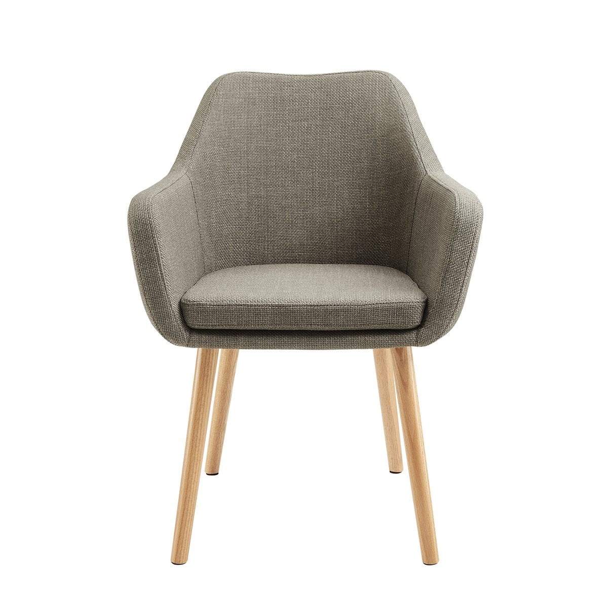 SalesFever Fauteuil in bruine structuurstof