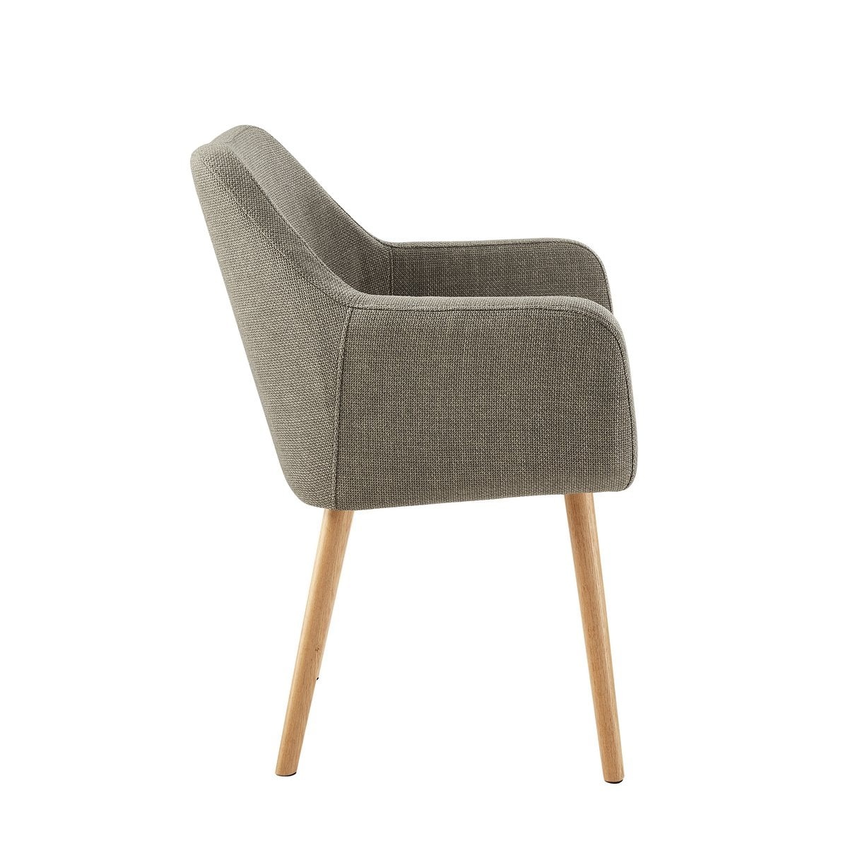 SalesFever Fauteuil in bruine structuurstof