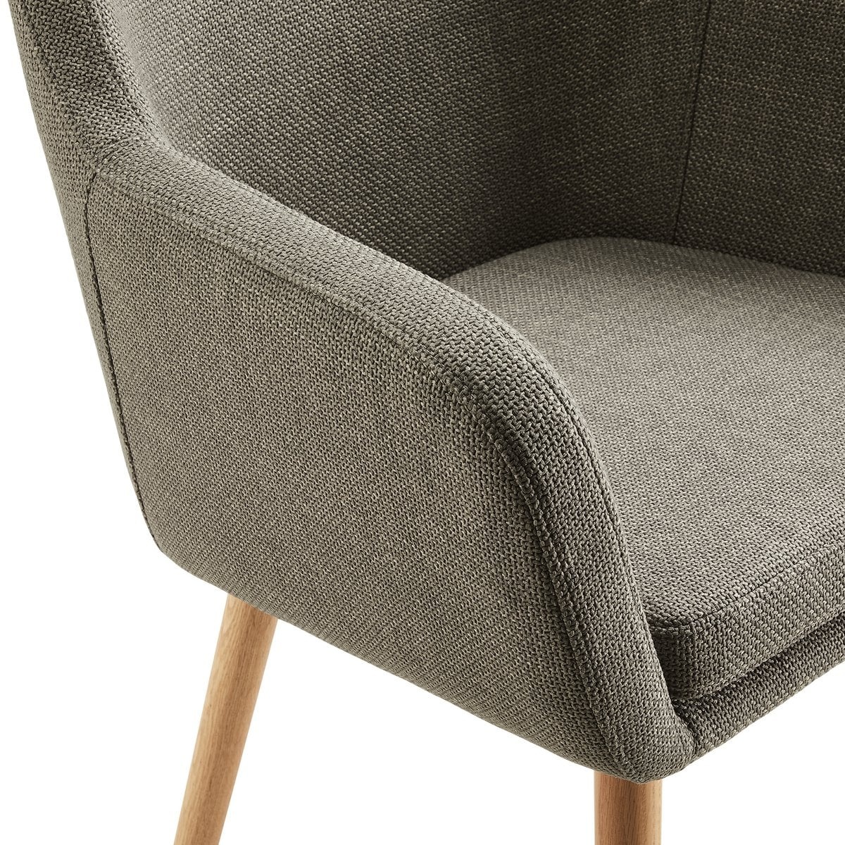 SalesFever Fauteuil in bruine structuurstof