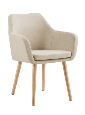 SalesFever Fauteuil structuurstof beige