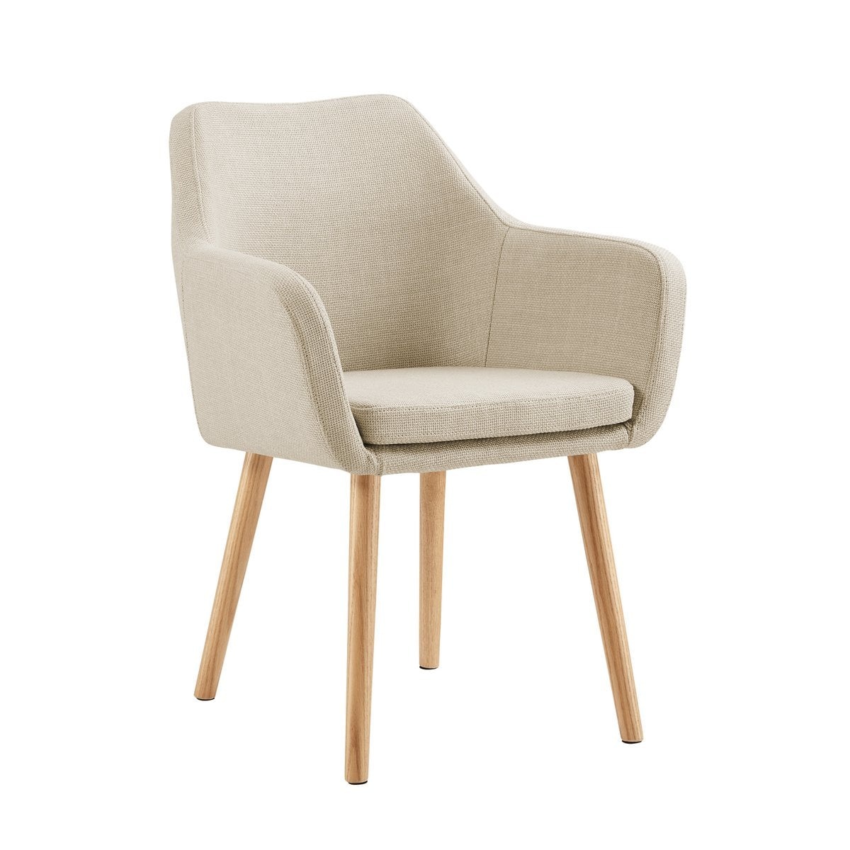 SalesFever Fauteuil structuurstof beige