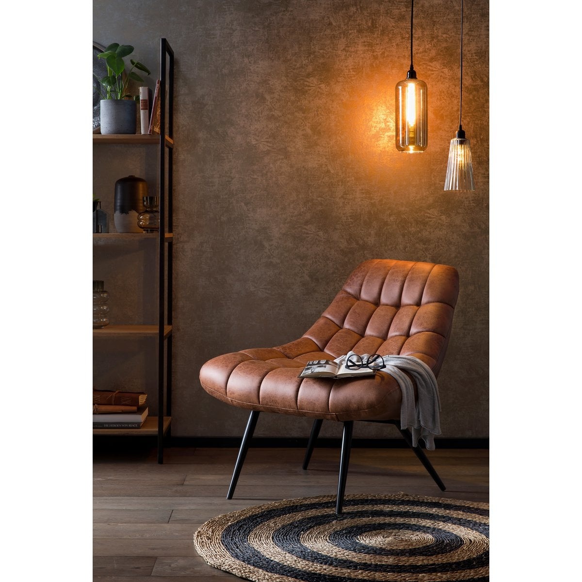 SalesFever Fauteuil XXL kunstleer lichtbruin