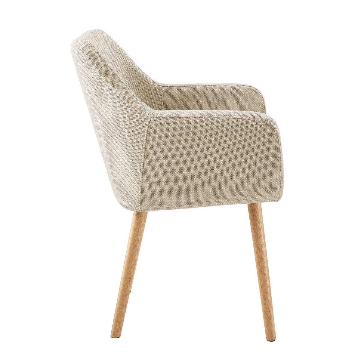 SalesFever Fauteuil structuurstof beige