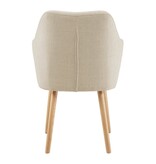 SalesFever Fauteuil structuurstof beige