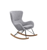 SalesFever Schommelstoel teddybont lichtgrijs