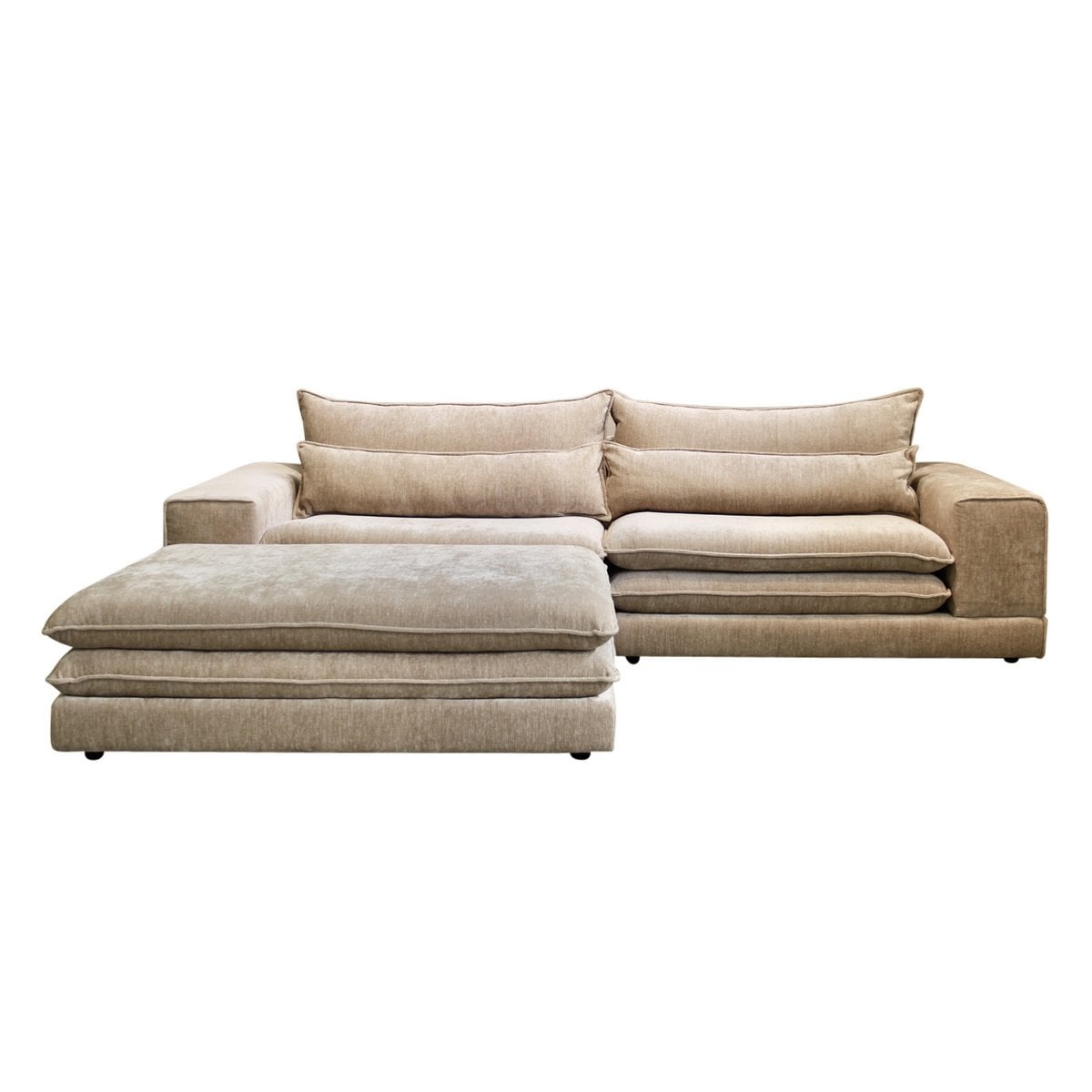 Pole To Pole Londen 3-zits + Ottoman Tan
