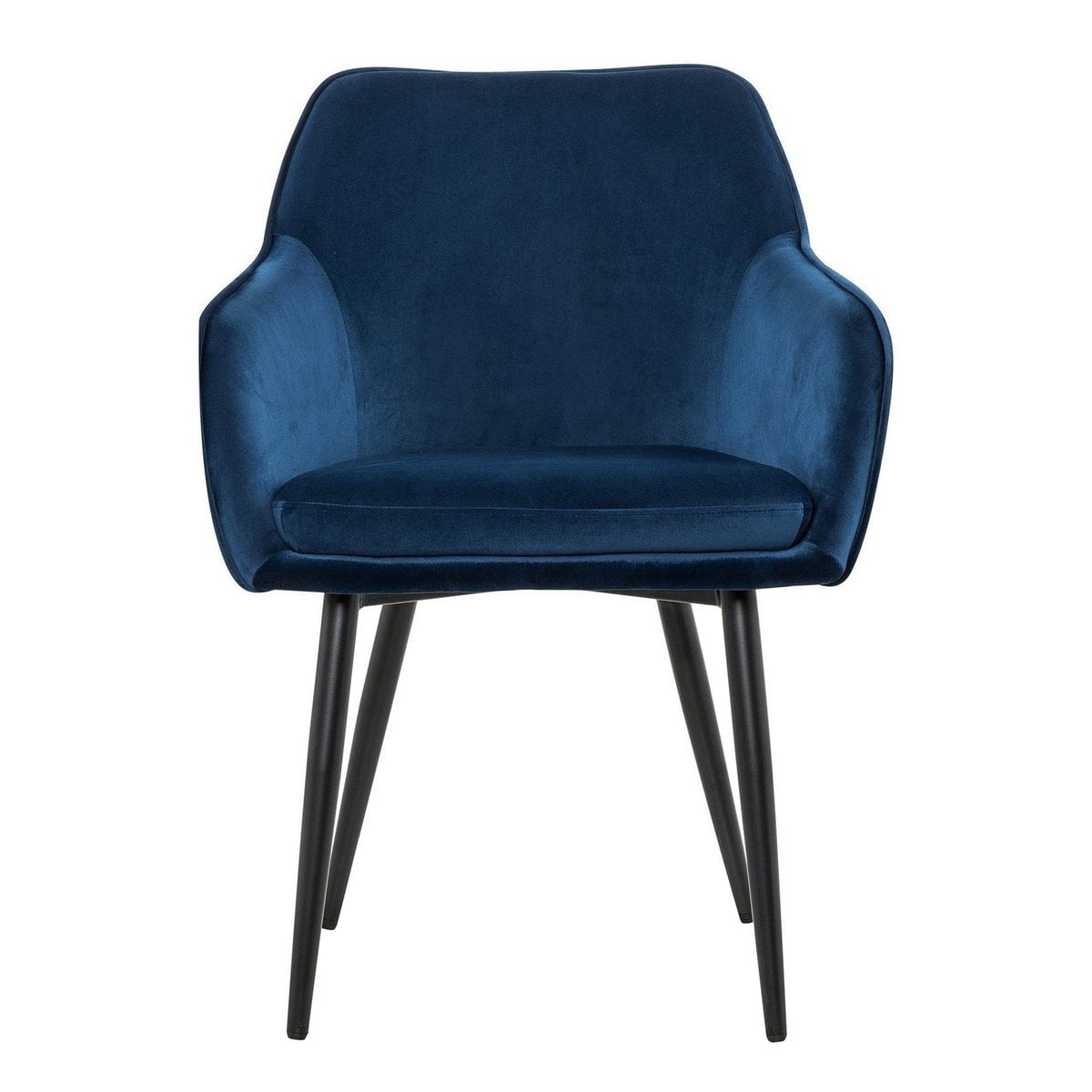 SalesFever Eetkamerstoel blauw fluweel