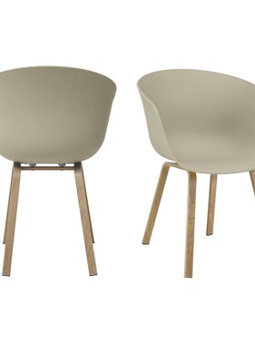 SalesFever Eetkamerstoel set van 2 grijs