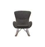 SalesFever Schommelstoel teddybont donkergrijs