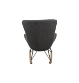 SalesFever Schommelstoel teddybont donkergrijs