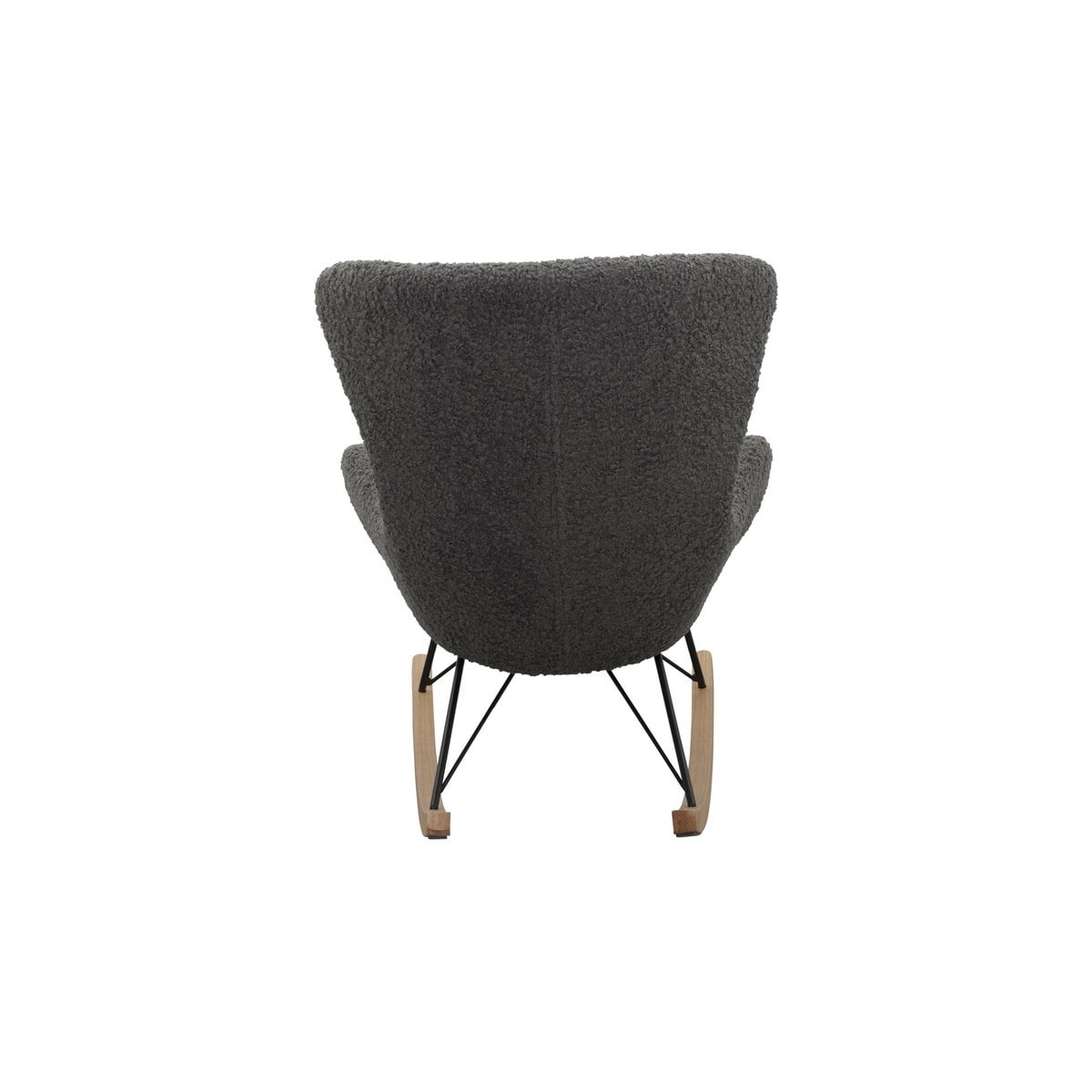 SalesFever Schommelstoel teddybont donkergrijs