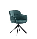 SalesFever Fauteuil met honingraatquilt groen