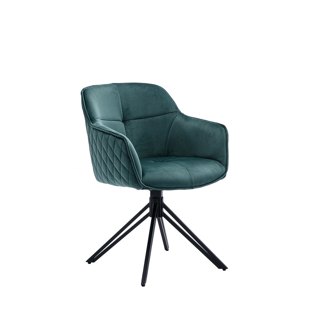 SalesFever Fauteuil met honingraatquilt groen