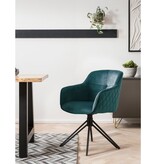 SalesFever Fauteuil met honingraatquilt groen