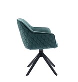 SalesFever Fauteuil met honingraatquilt groen