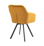 SalesFever Fauteuil met 360° draaifunctie Mosterdgeel
