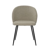 Set van 2 stoelen met structuurstoffen bekleding