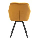 SalesFever Fauteuil met 360° draaifunctie Mosterdgeel