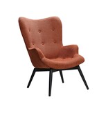 SalesFever Fauteuil in koperen structuurstof