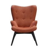 SalesFever Fauteuil in koperen structuurstof