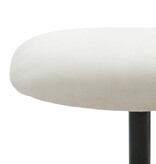 SalesFever Fauteuil en kruk corduroy look beige