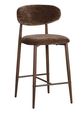 Pole To Pole Japandi keukenbar stoel umber (set van 2)