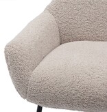 SalesFever Fauteuil- en krukset teddybont taupe
