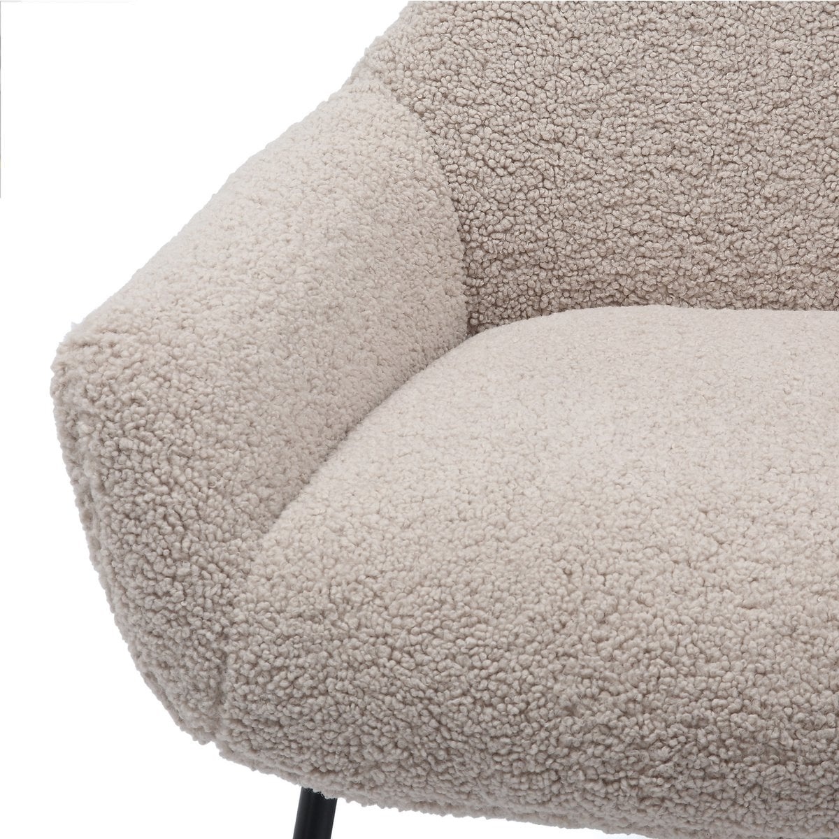 SalesFever Fauteuil- en krukset teddybont taupe