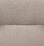 SalesFever Fauteuil- en krukset teddybont taupe