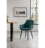 SalesFever Set van 2 Corduroy Fauteuils Groen