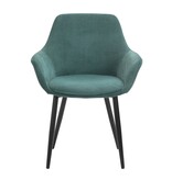 SalesFever Set van 2 Corduroy Fauteuils Groen