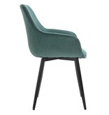 SalesFever Set van 2 Corduroy Fauteuils Groen