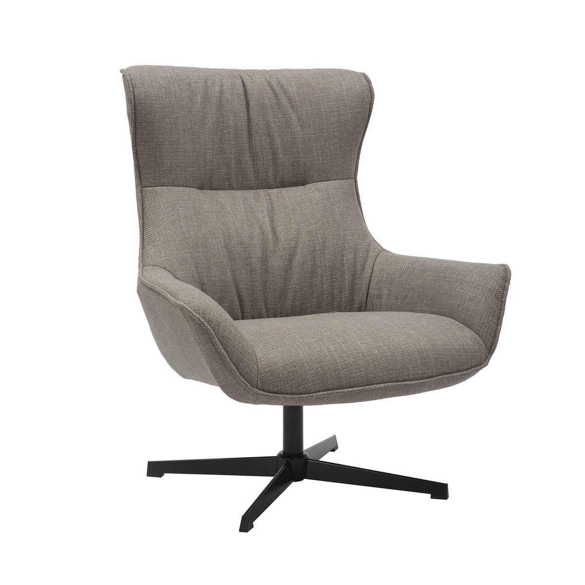 SalesFever Fauteuil structuurstof taupe