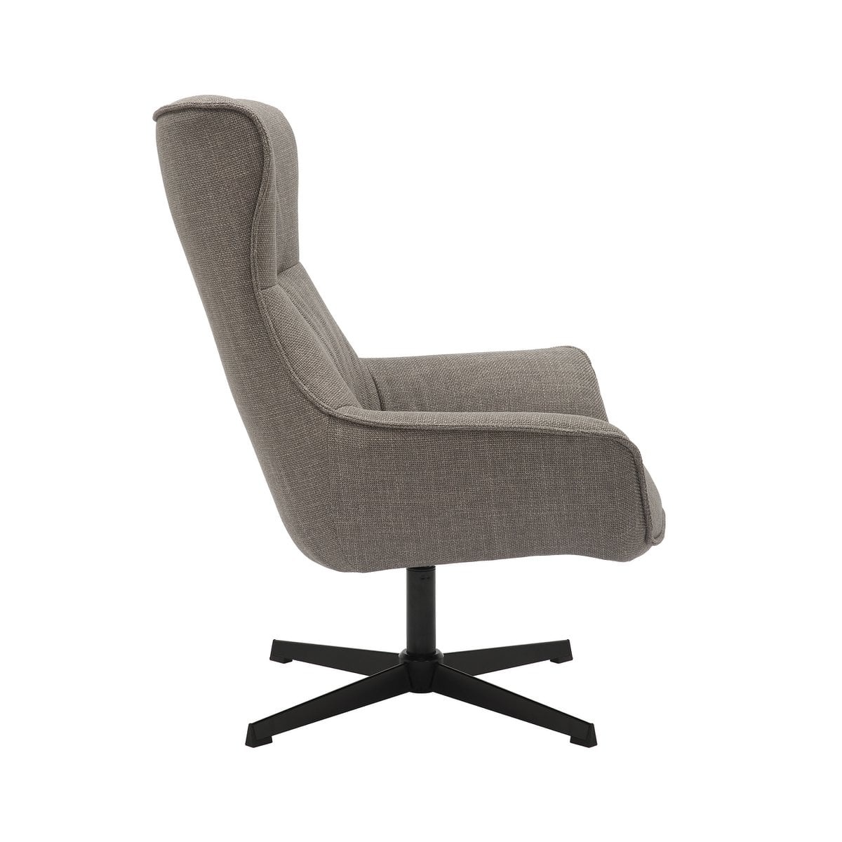 SalesFever Fauteuil structuurstof taupe