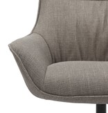 SalesFever Fauteuil structuurstof taupe