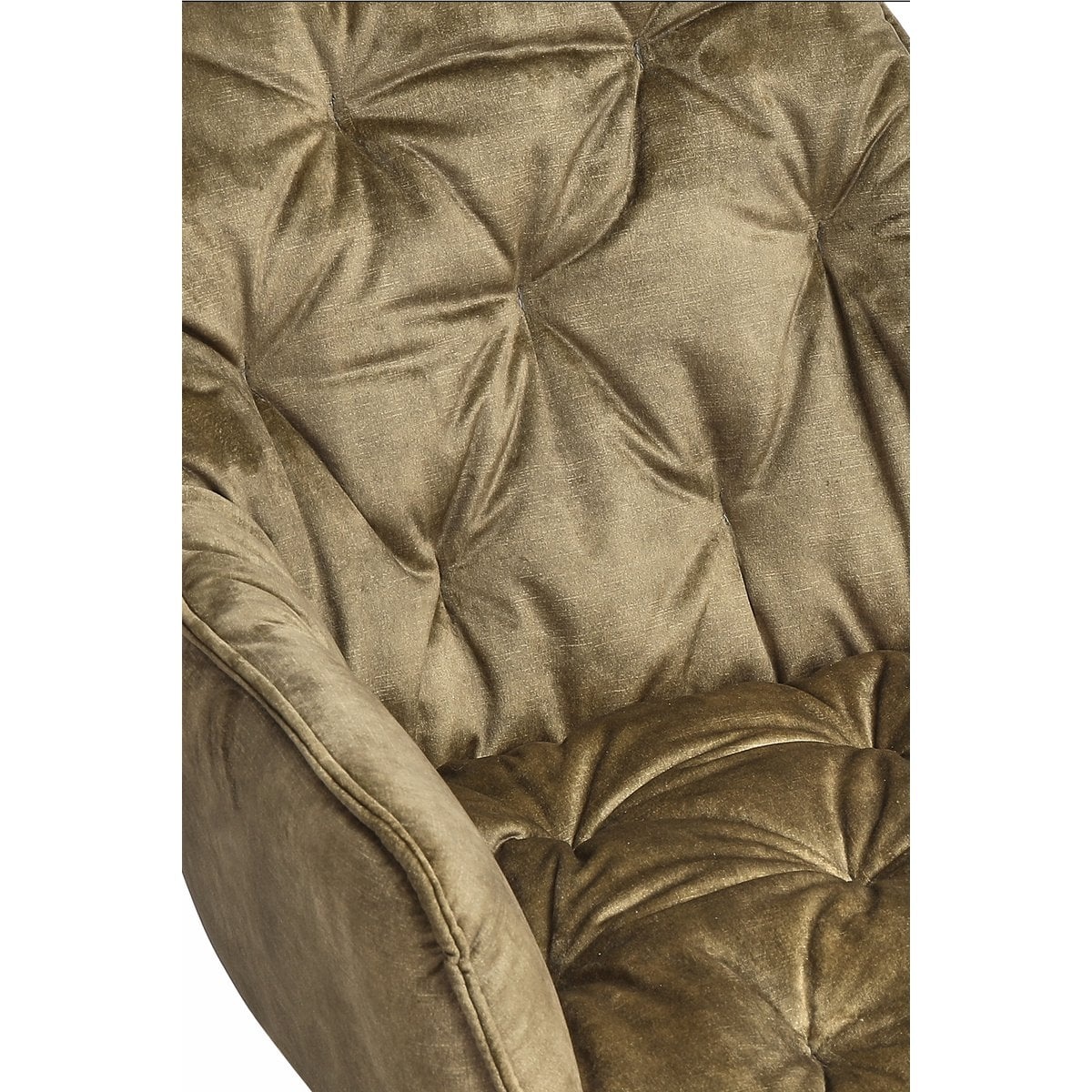 SalesFever Eetkamerstoel set van 2 vintage fluweel velours groen