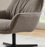 SalesFever Fauteuil structuurstof taupe