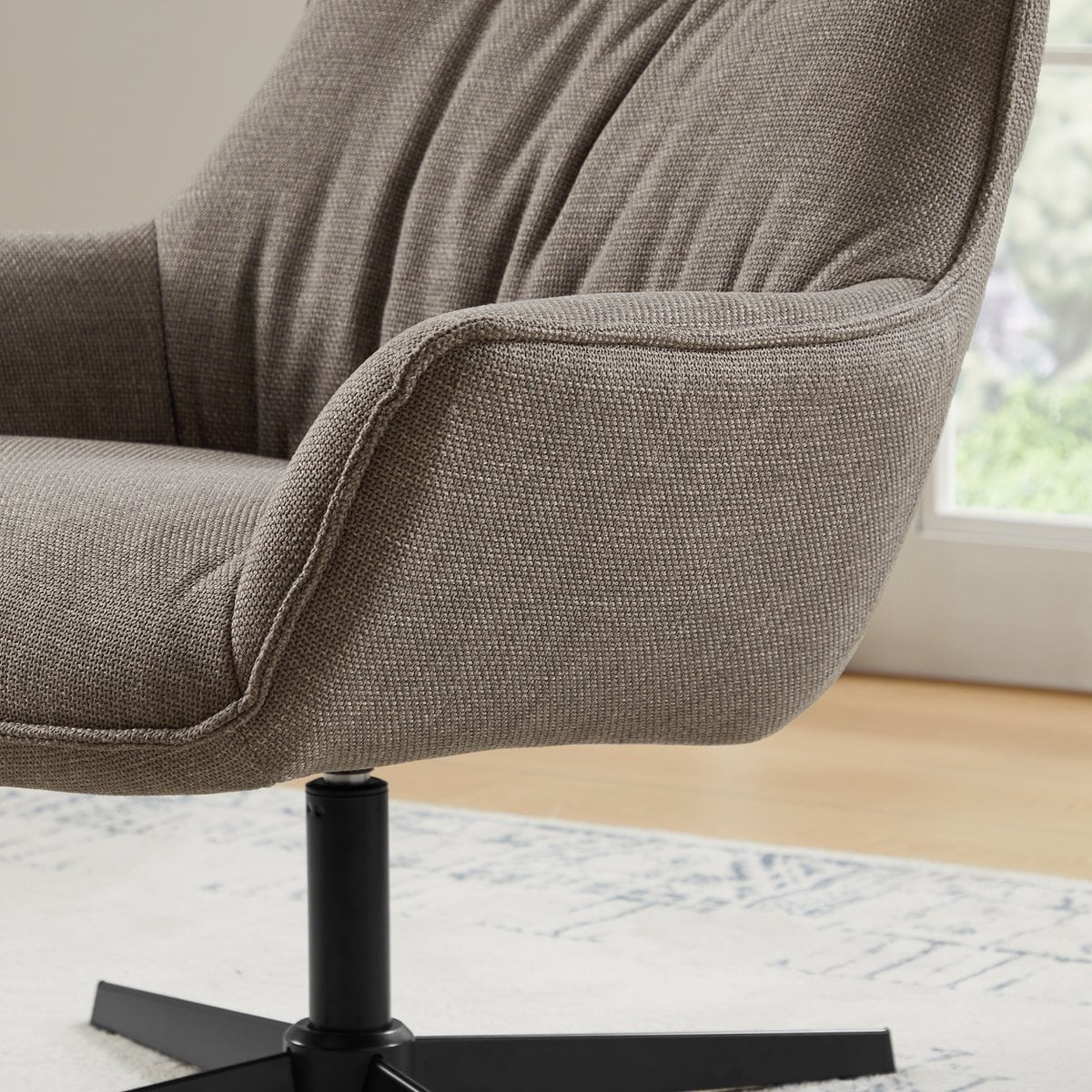 SalesFever Fauteuil structuurstof taupe